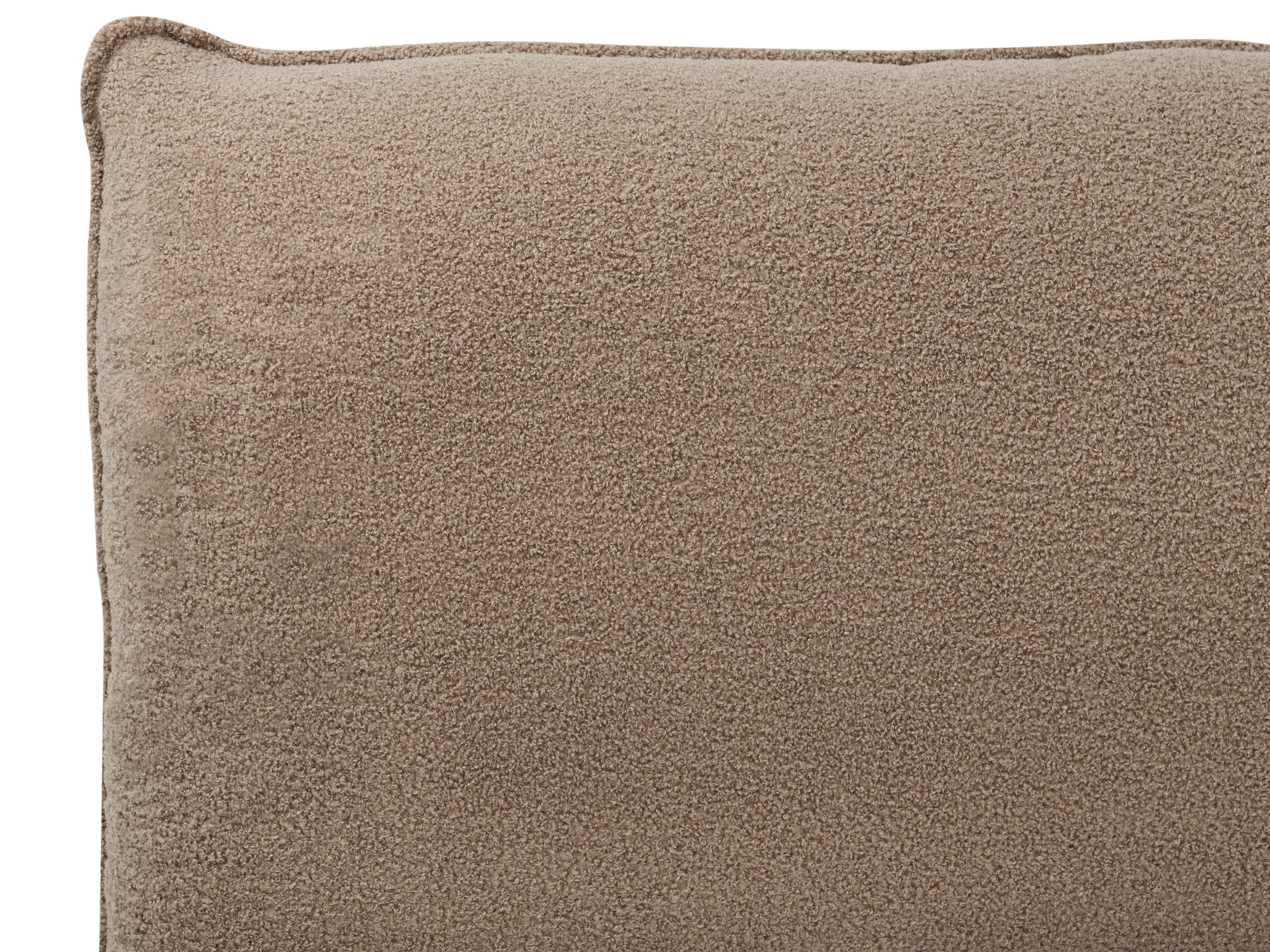 Bed Bouclé VINAY 180 x 200 cm Bruin
