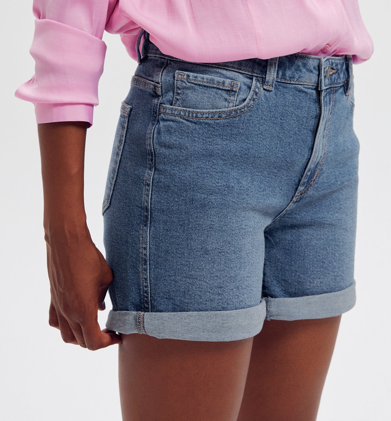 Short en jean Femme - Jean moyen