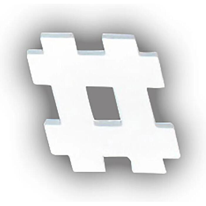 Hashtag 12cm - Blanc