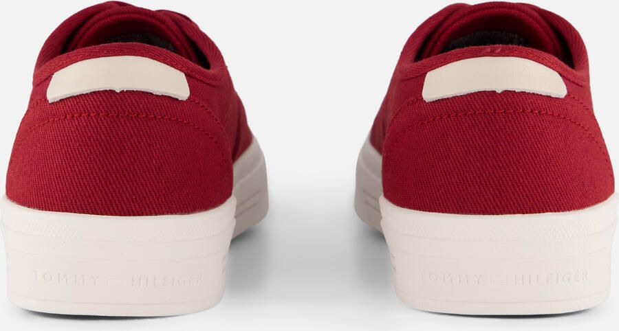 Tommy Hilfiger Vulc Cup CVS Sneakers rood Textiel