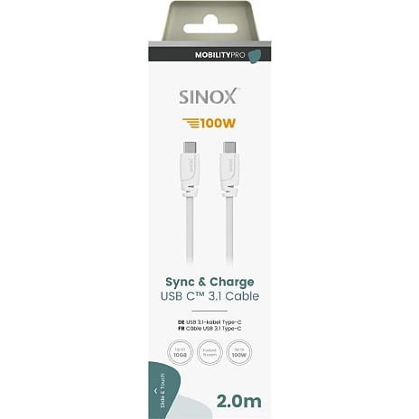 Sinox PRO USB-C kabel - 2 meter