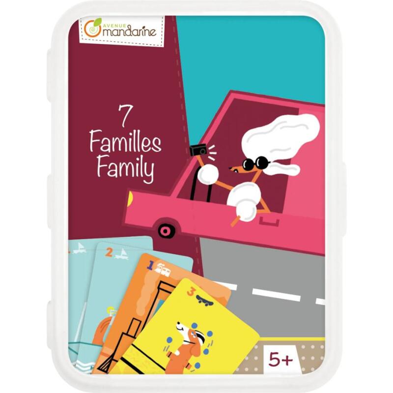 Jeux de cartes, Jeu des 7 familles - Multicolore