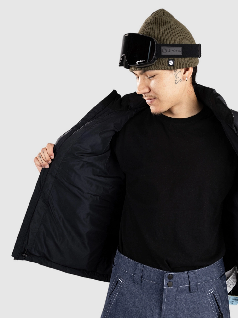 Quiksilver Puff The Dragon Jacket true black