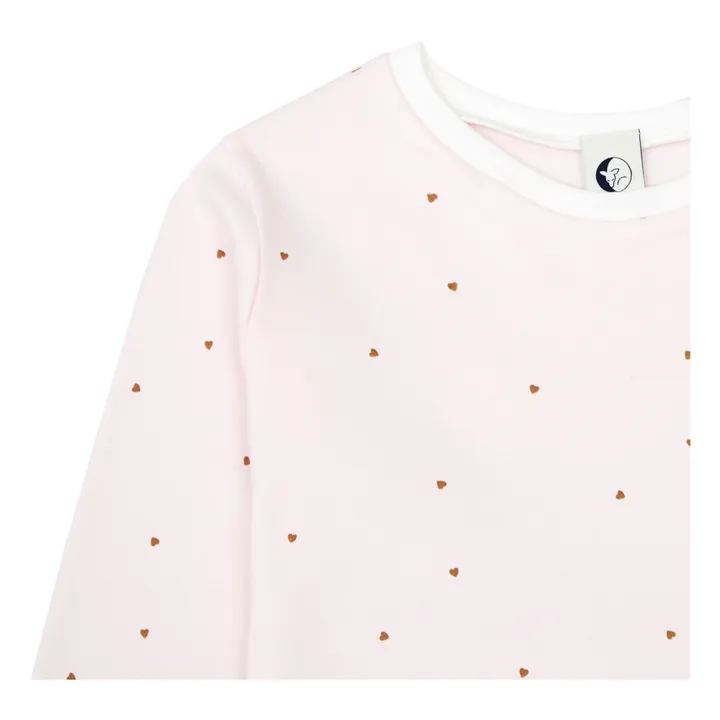 Sleepy Doe Pyjama Mini Cœur | Rose pâle
