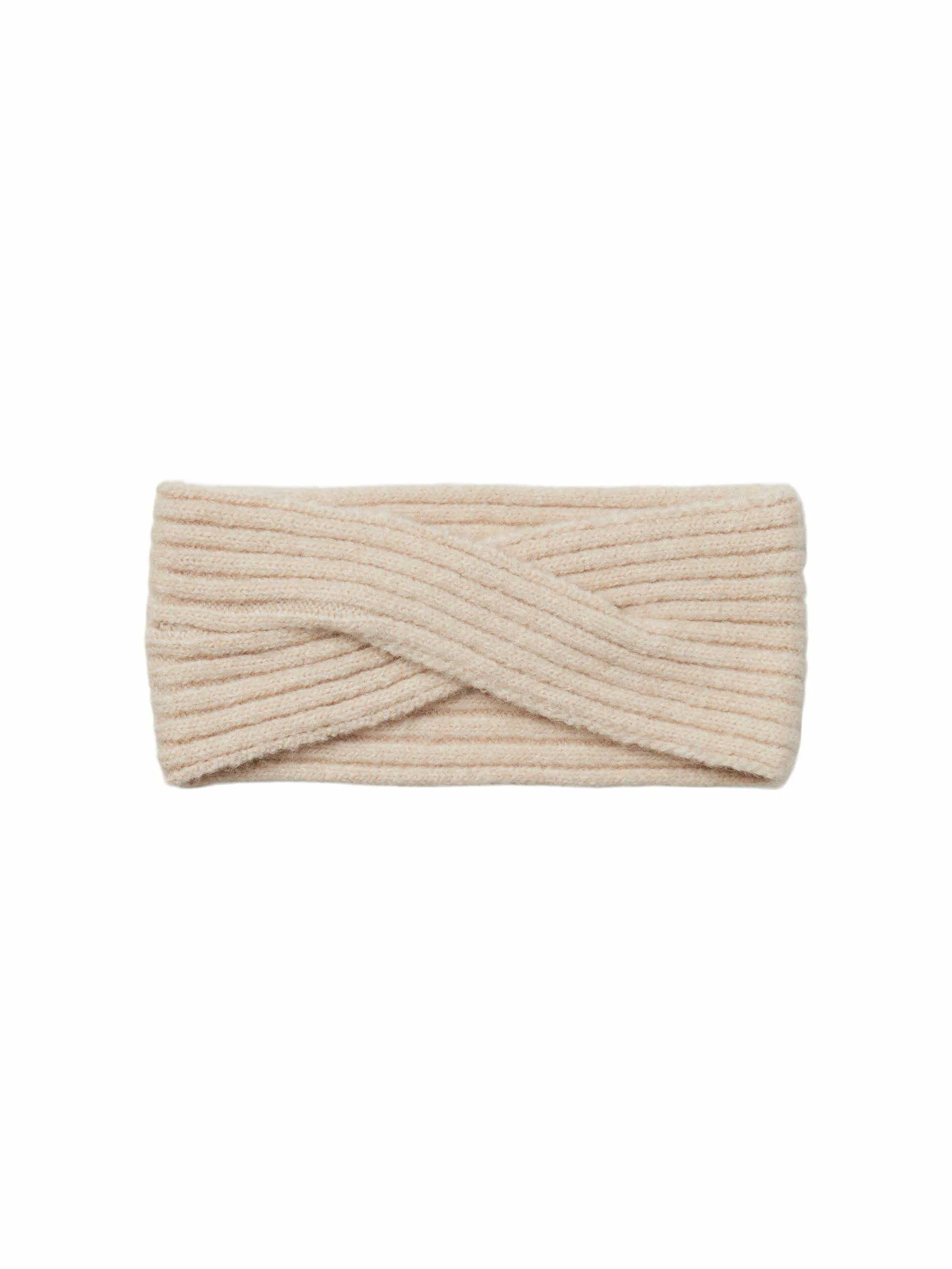 PIECES Stirnband Offwhite Textil