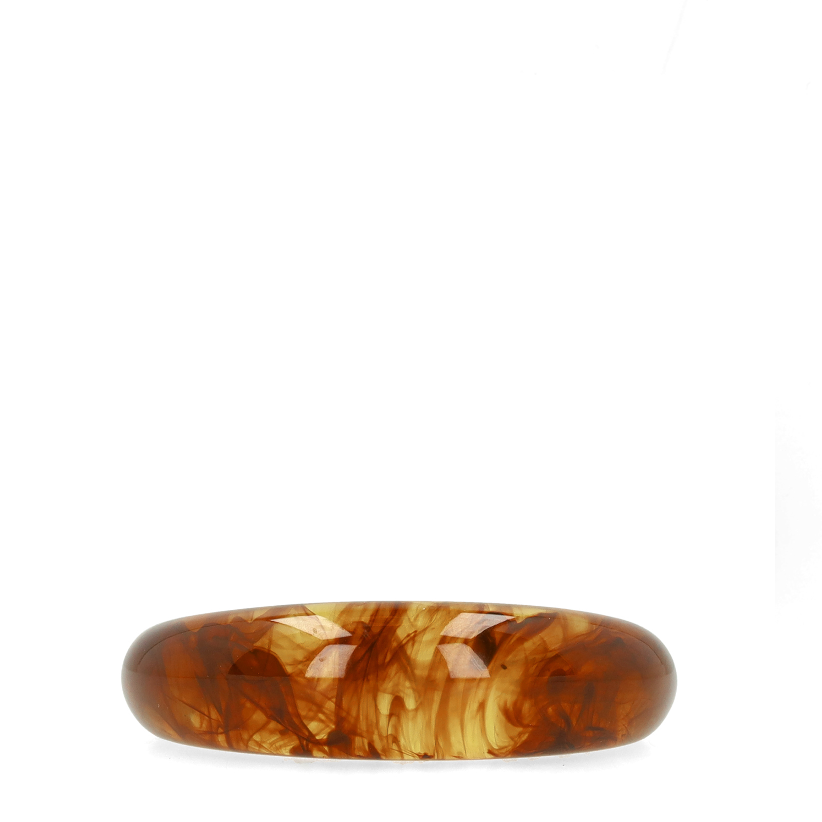 Bruine bangle armband