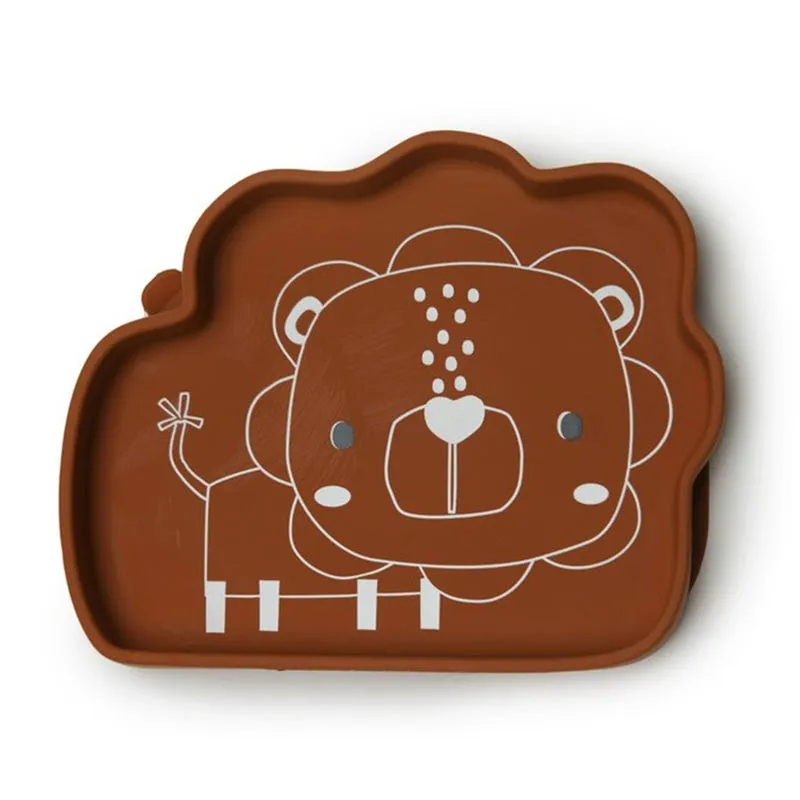 Loulou Lollipop Ensemble de vaisselle en silicone - lion
