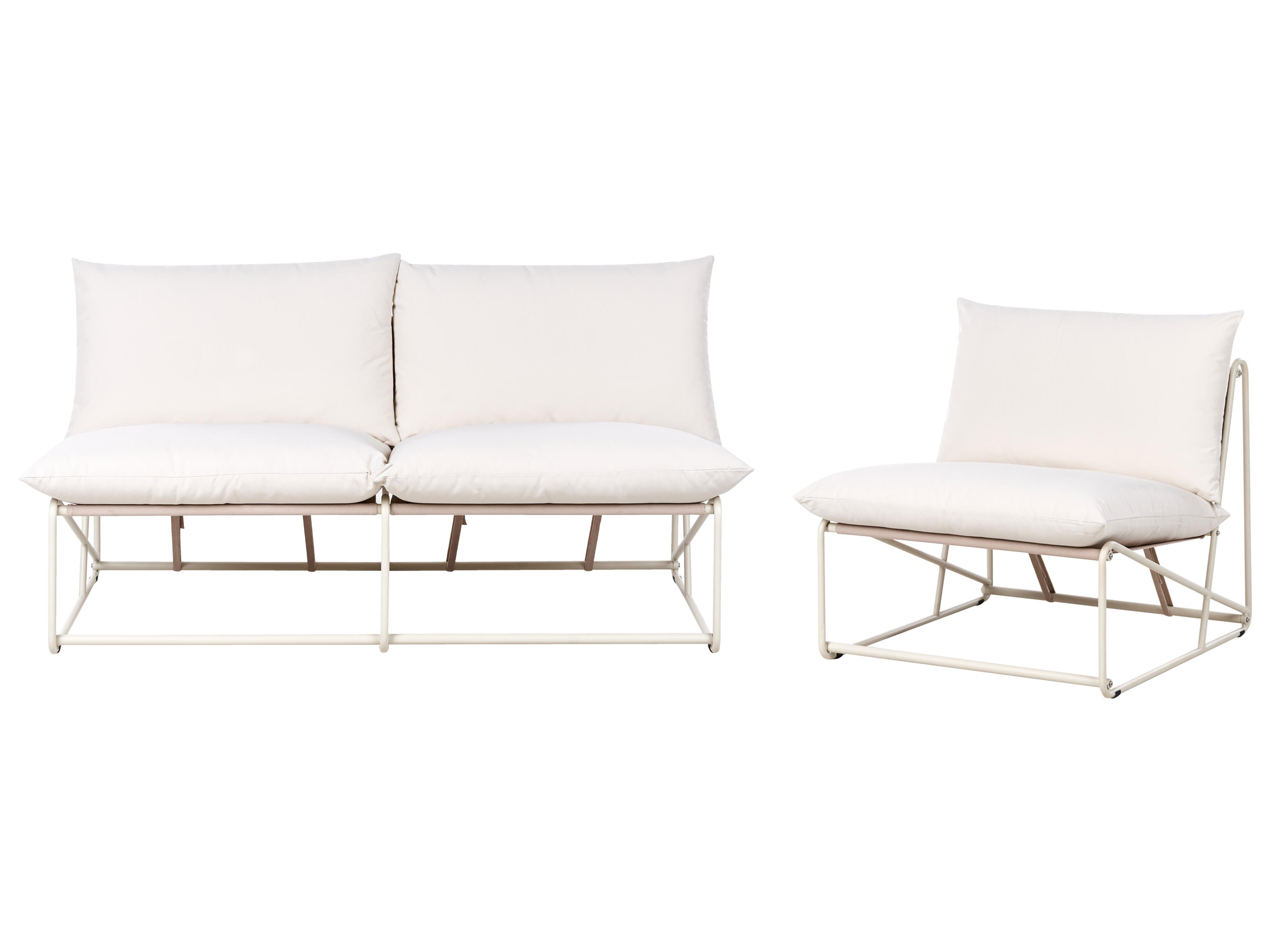 Tuin bankenset 3-zits PICO Metaal Lichtbeige