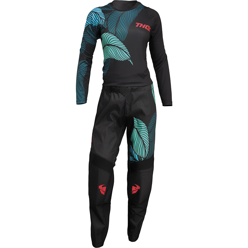 Thor Motocross - Maillot femme Sector Urth Noir / Bleu
