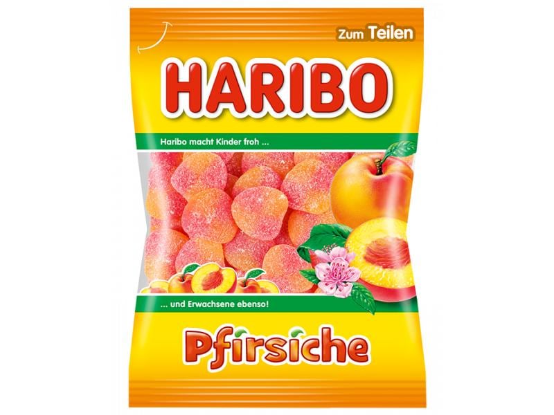 Haribo Gummibonbons Pfirsiche 175 g Gezuckerte Fruchtgummis
