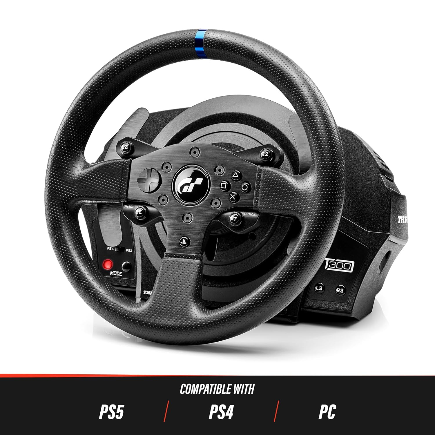 T300RS GT Pro Edition Racing Wheel Lenkrad inkl. Pedalenset (4160681) - Schwarz