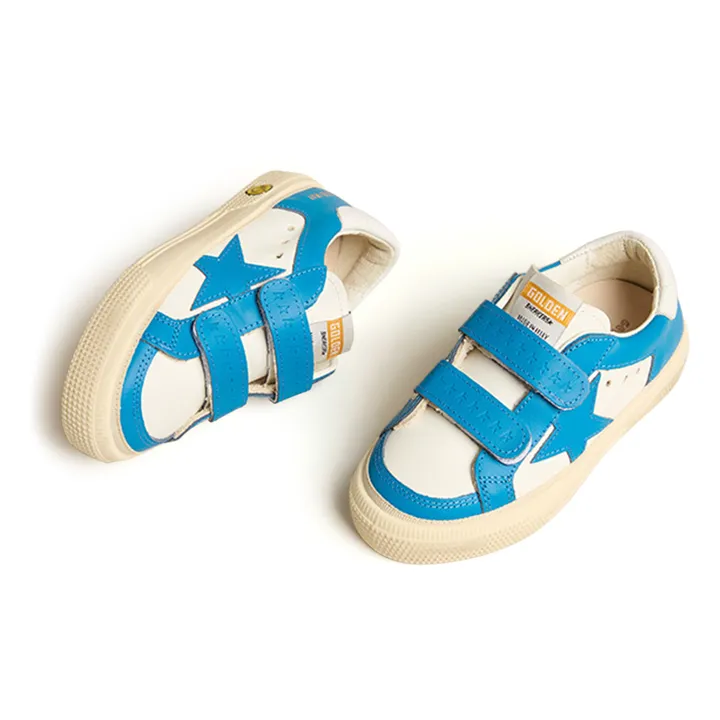 Golden Goose Baskets Scratchs May School | Bleu