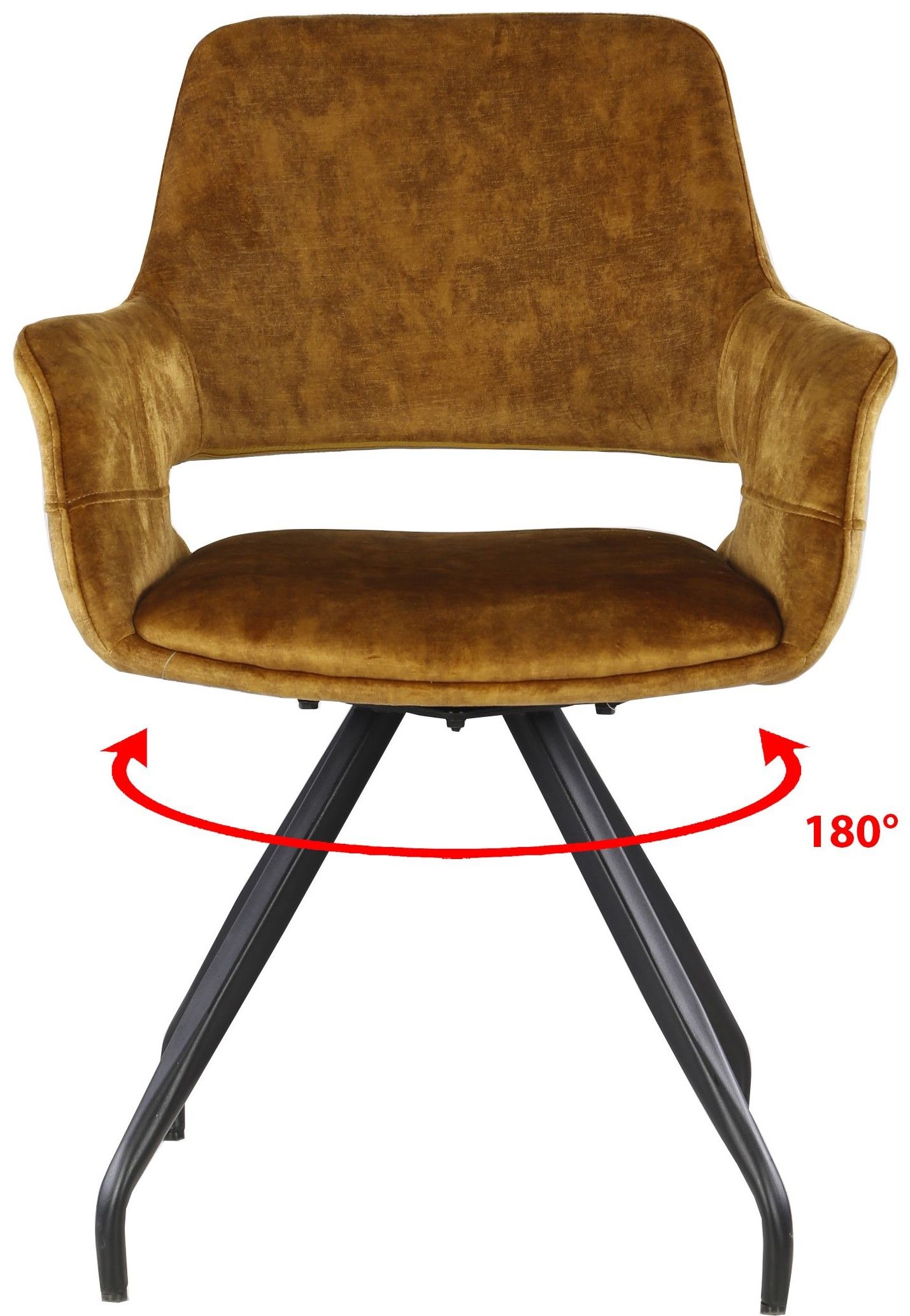 Eetkamerstoel Oker Velvet Capp B61 x D61 x H88 cm