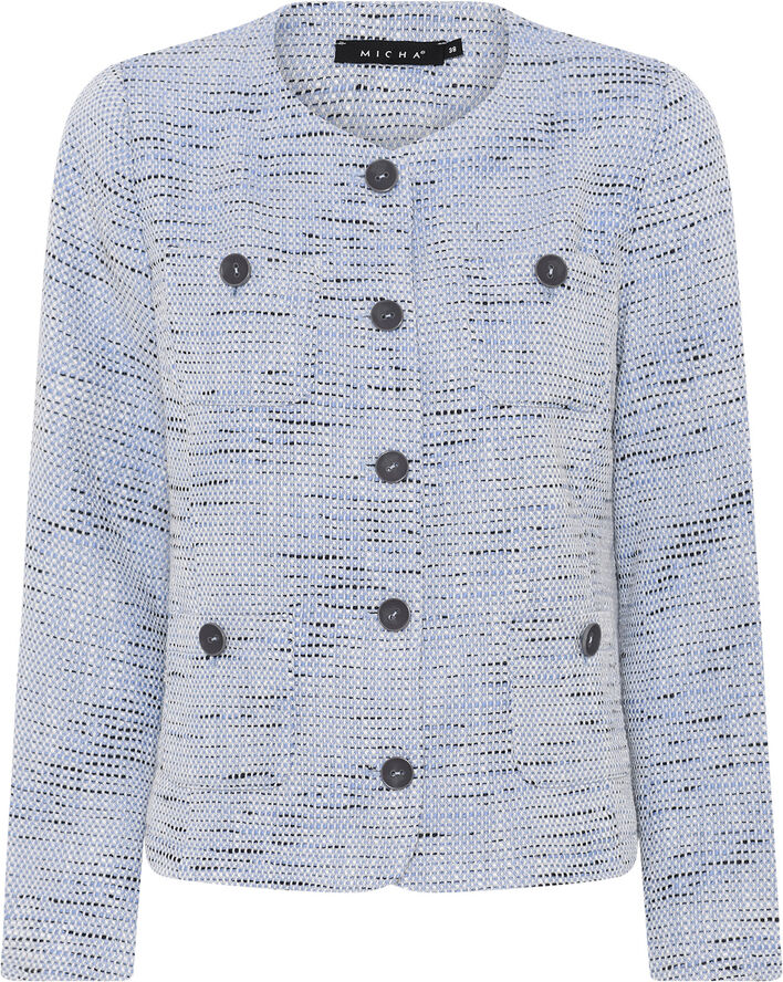 Micha Jakke_ Cotton Tweed Look Blue tweed