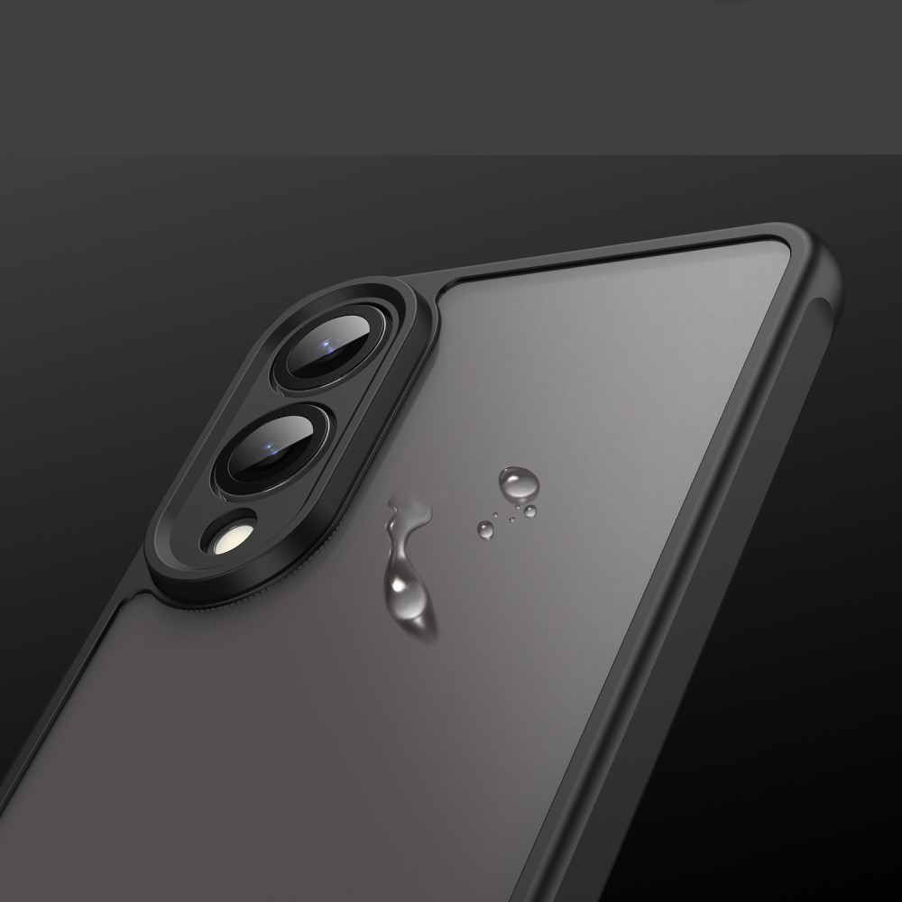 Samsung Galaxy S25 Edge Hybrid Hardcase Hülle TPU Bumper   Kunststoff Rückseite - Schwarz