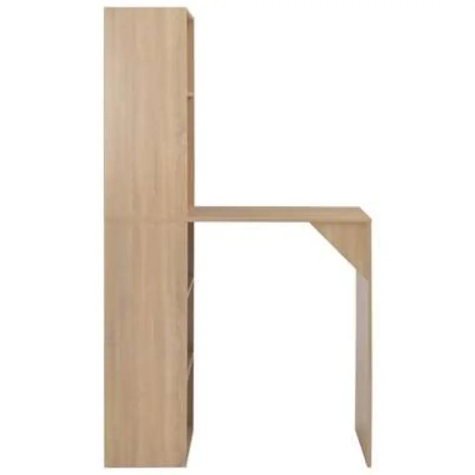vidaXL - Bartafel - Bruin - Bewerkt hout