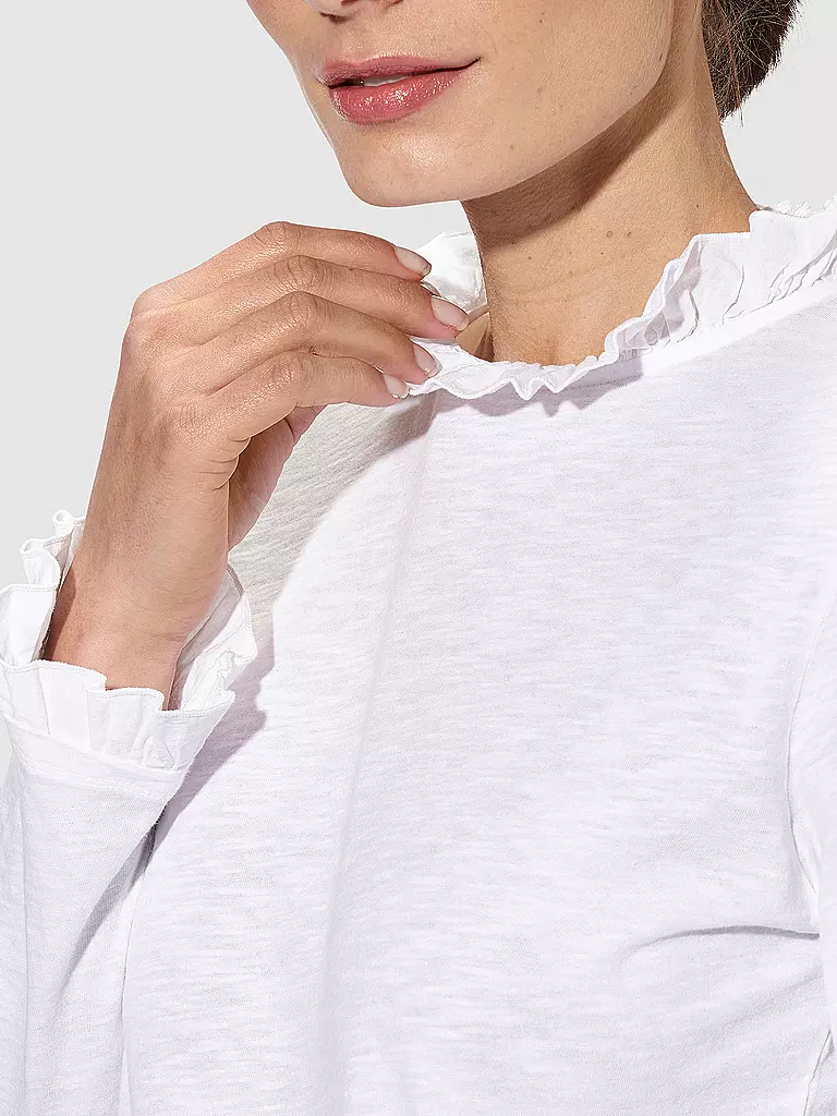 RICH & ROYAL Langarmshirt weiss