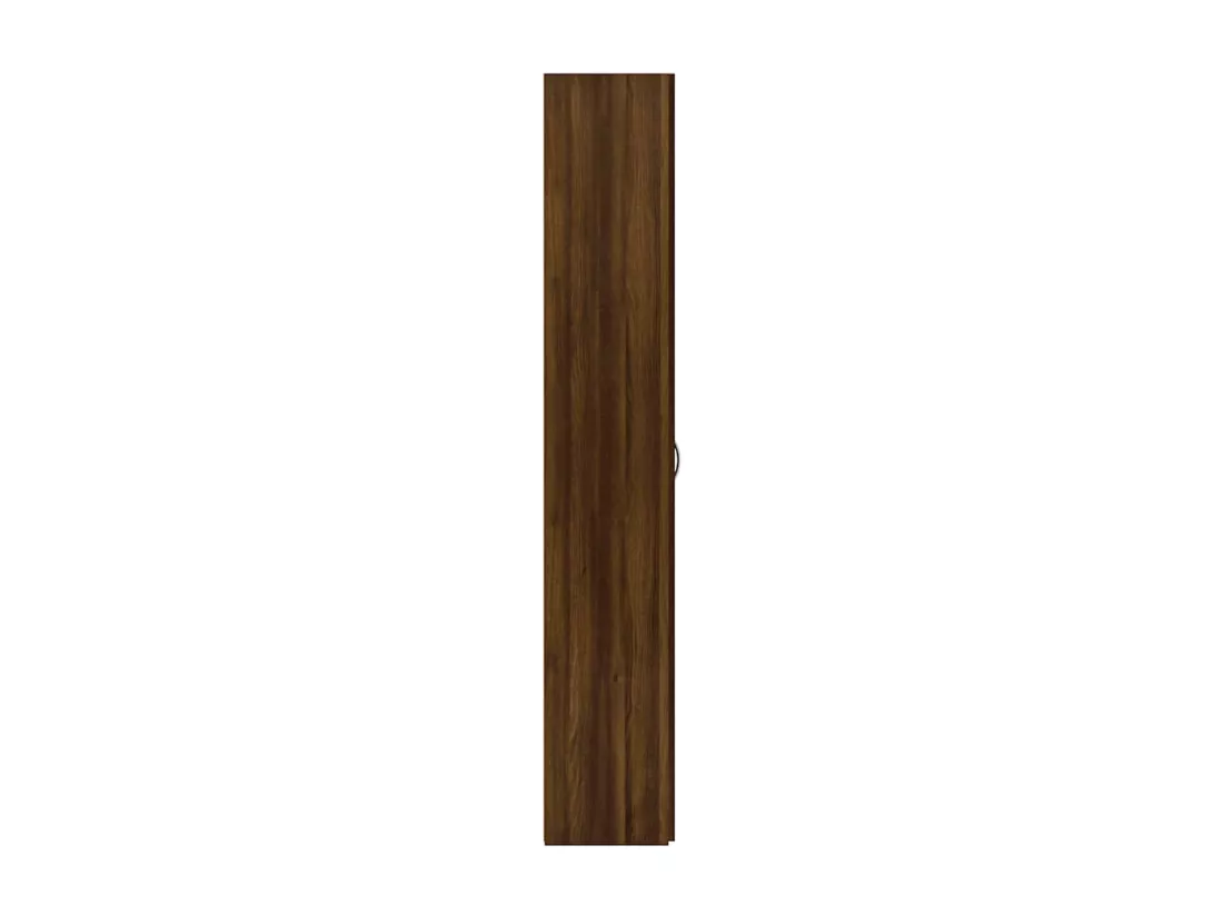 Armoire de bureau Chêne marron 60x32x190 cm Bois d'ingénierie