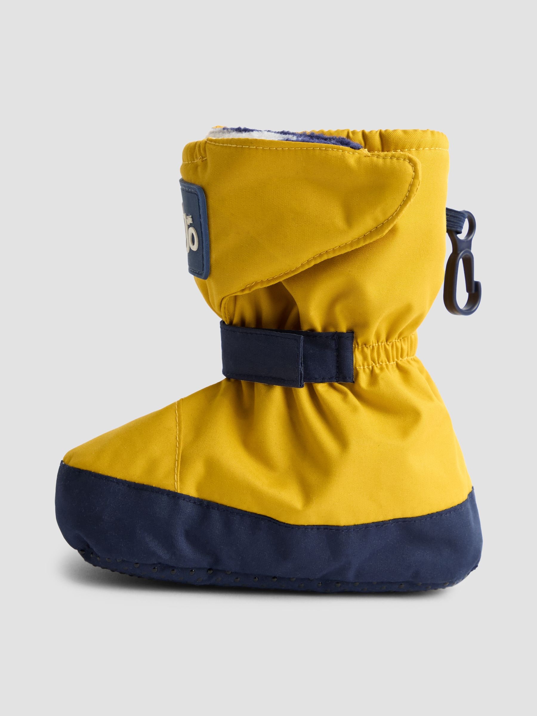 Mosterdgeel - Jojo Maman Bébé - Waterdichte babylaarsjes met fleece voering
