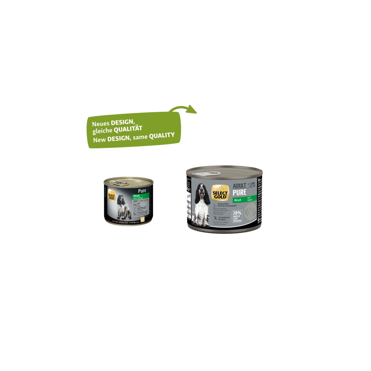 SELECT GOLD Pure Adult Hirsch 6x200 g