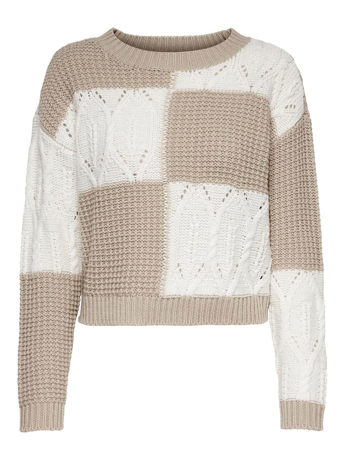 JDYJUSTY Strickpullover Cement