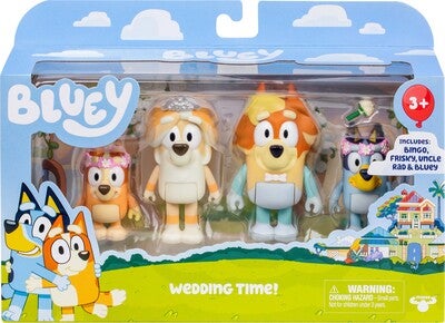 Bluey Figursett Bryllup 4-Pack