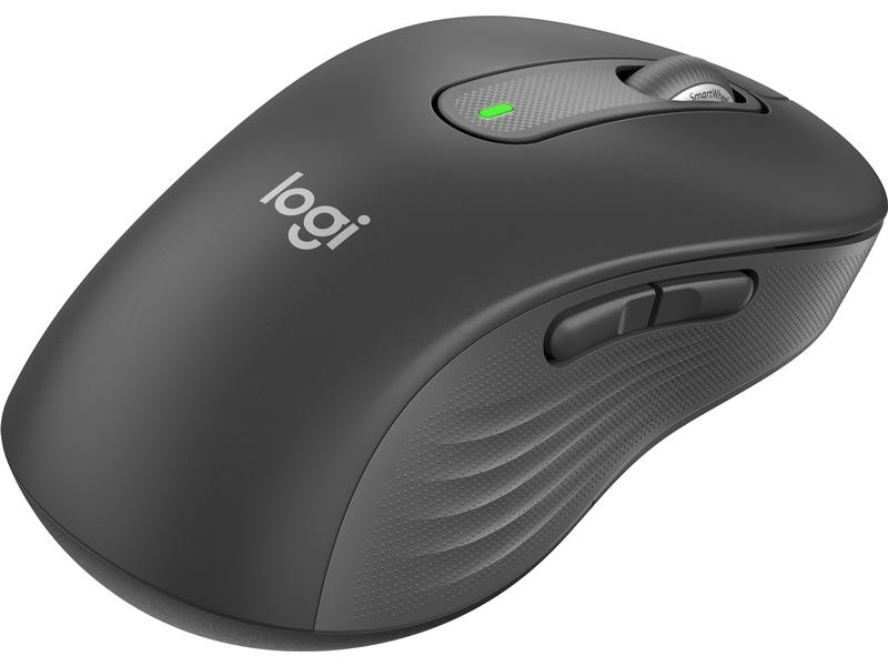 Logitech Maus Signature M650 L left Graphite Präzise Wireless-Maus mit «Logitech SilentTouch»-Technologie
