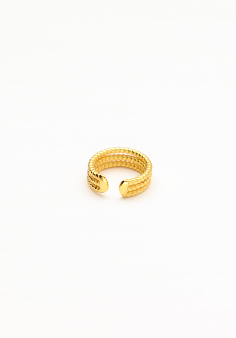 NOTRE-V gouden notre-v oorbellen omss22-031 earcuff