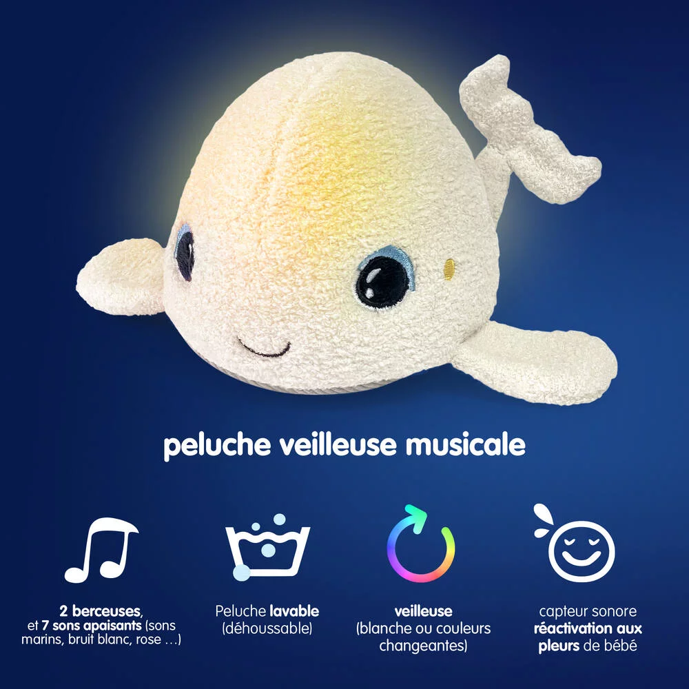 VEILLEUSE - PELUCHE BELUGA