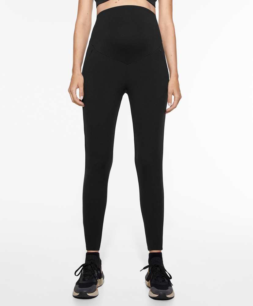 Calça legging de maternidade quentinha de 70 cm