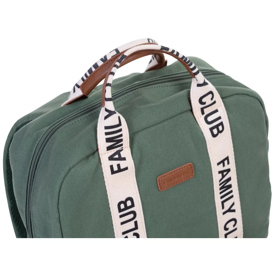 CHILDHOME Wickelrucksack Family Club Signatur Grün