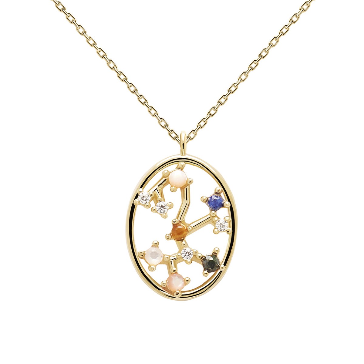 Collier PD PAOLA Collection ZODIAC sagittaireargent plaqué or