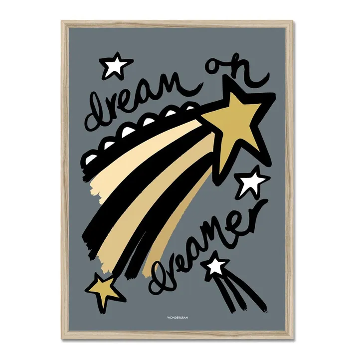 Wonder & Rah Affiche Dreamer | Bleu