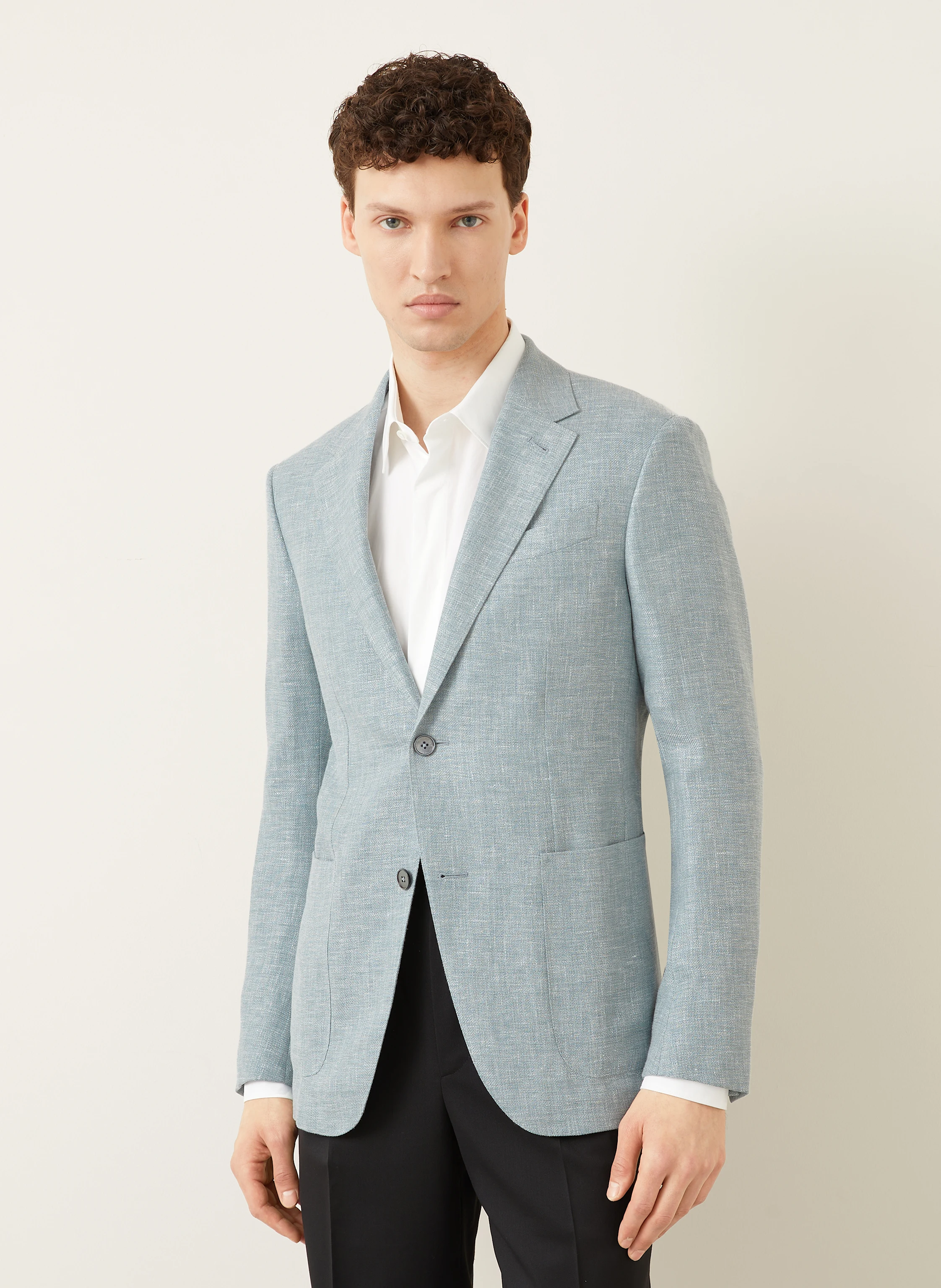 ZEGNA Sakko Slim Fit mit Leinen