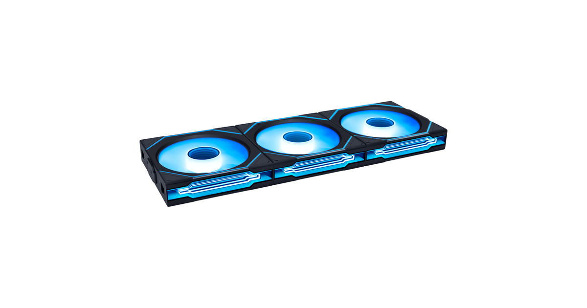 Lian LiUNI FAN SL-INFINITY 120 Wireless RGB case fans  (Zwart, 3 stuks, 120 x 122 x 25 mm, PWM)