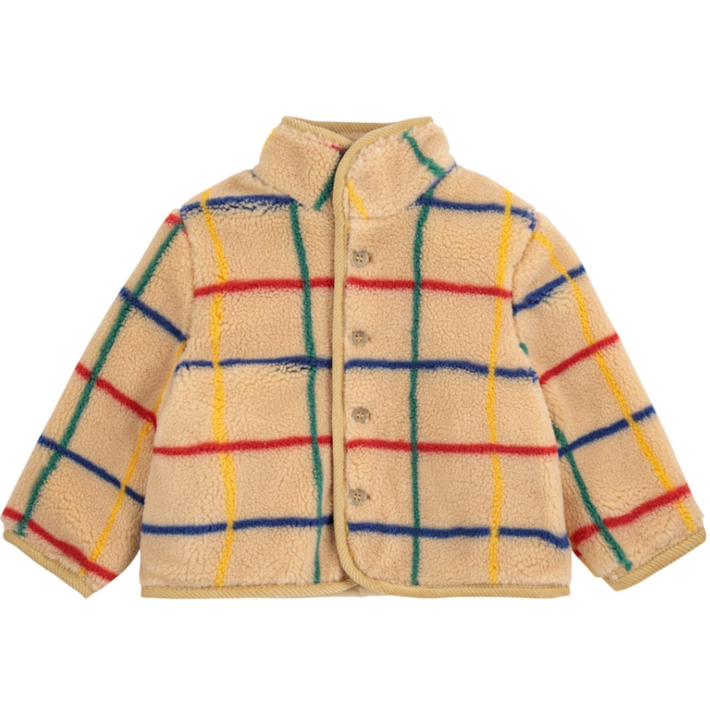 Køb Bobo Choses Offwhite Stripe Farve Sheepskin Jakke