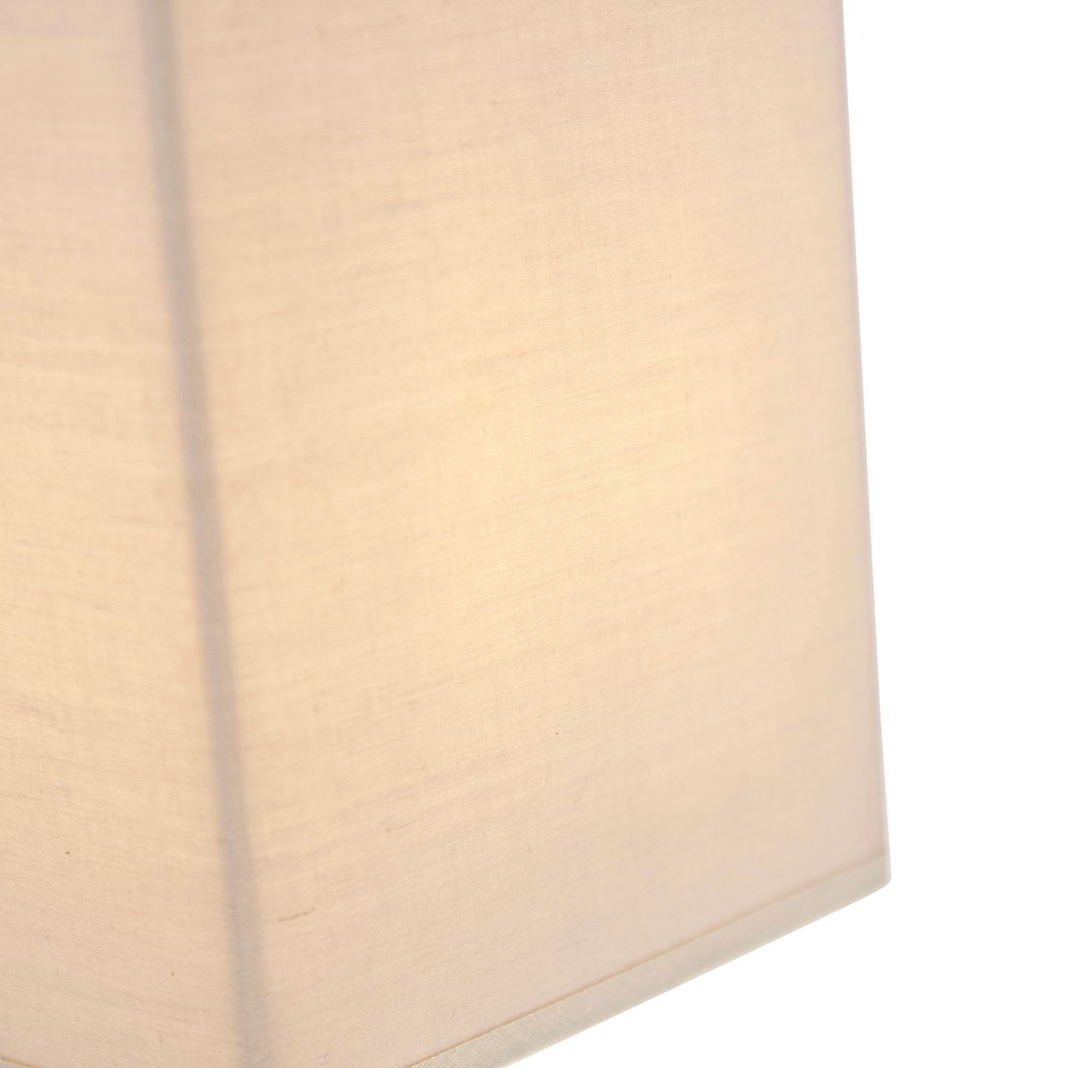 Landelijke wandlamp beige met stoffen kap - Vete