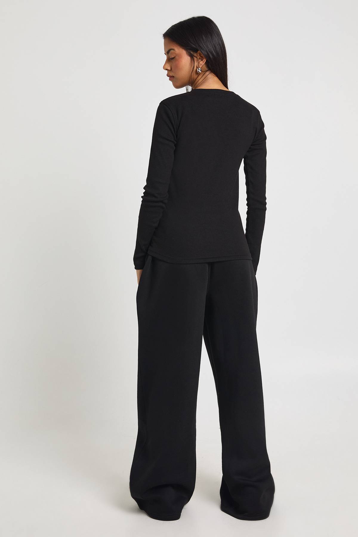 boohoo Ensemble de Jogging Côtelé à Manches Longues avec Boutonnage