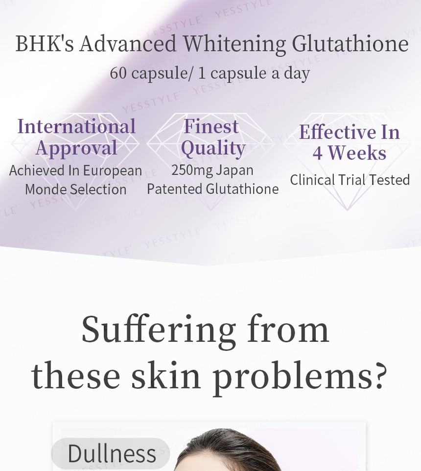 BHK's - Geavanceerde Whitening Glutathion Tabletten