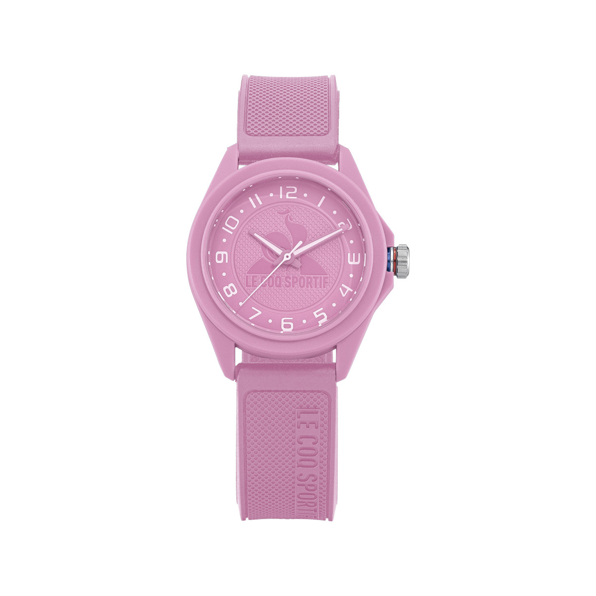 Montre LE COQ SPORTIF monochrome enfant bracelet plastique rose