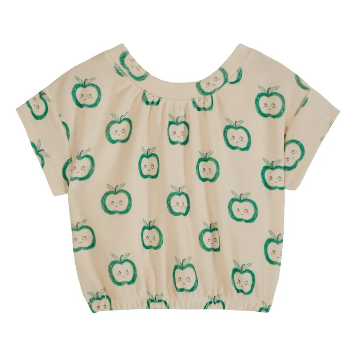 Emile et Ida T-shirt Pommes Eponges | Vert
