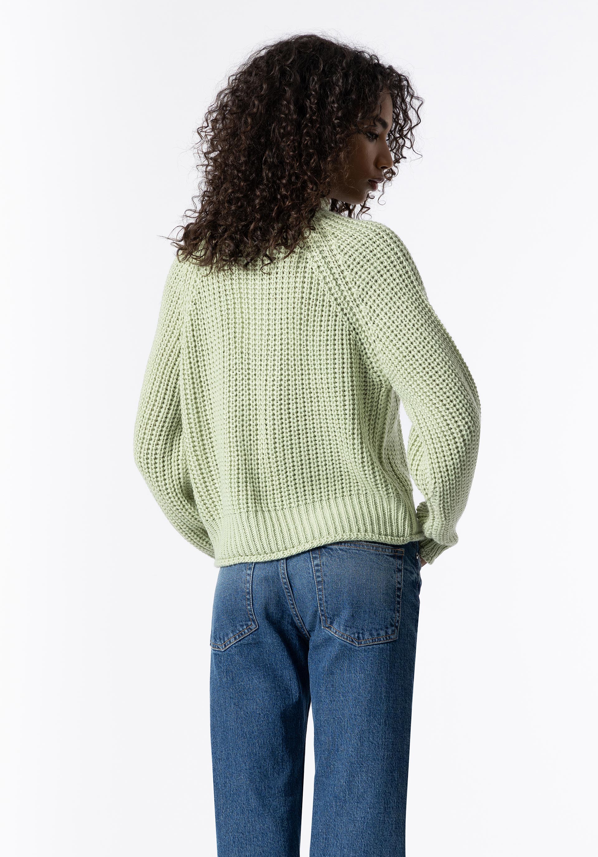 Camisola de Malha de Gola Alta