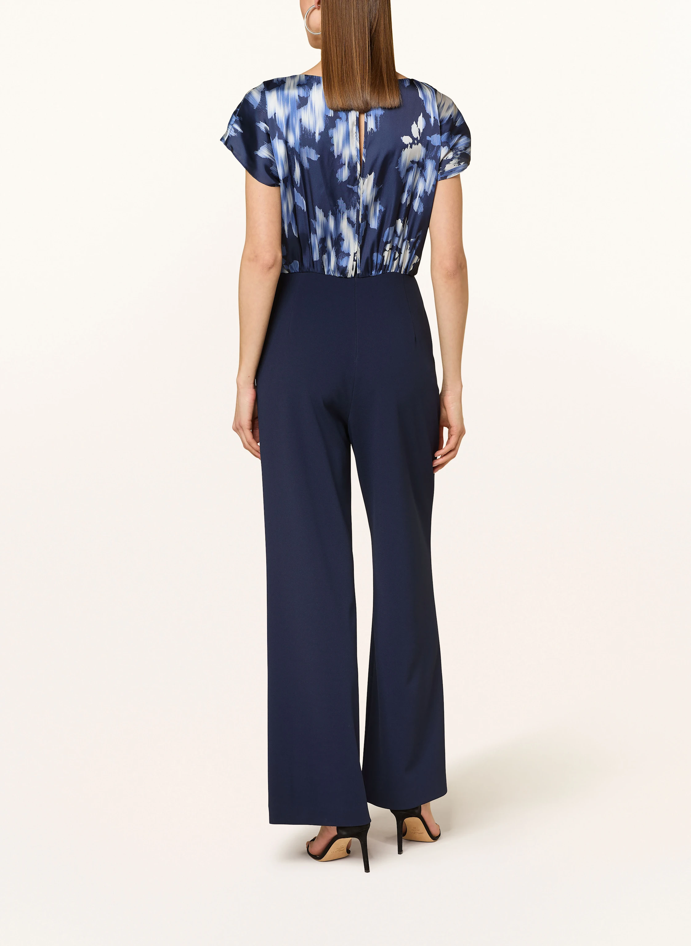 SWING Jumpsuit im Materialmix