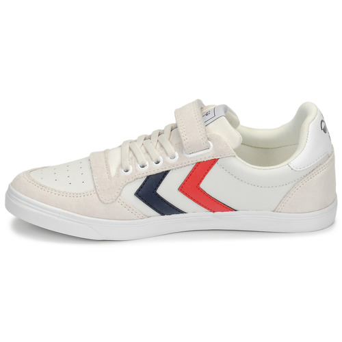 hummel - SLIMMER STADIL LEATHER LOW JR - Blanc
