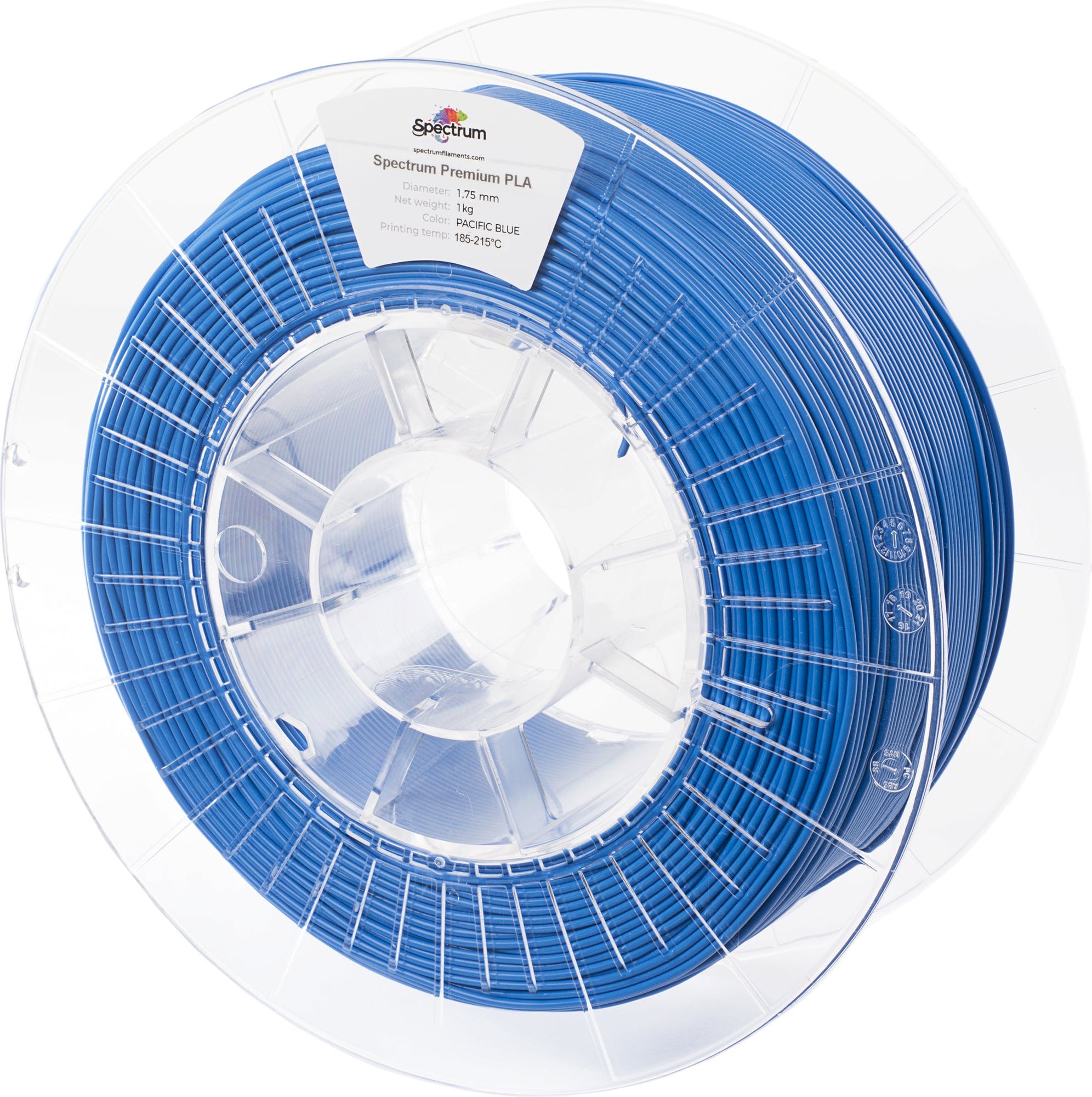 Spectrum  PLA Premium Pacific Blue, 1,75 mm / 1000 g    Verzugsfreies PLA in guter Qualität