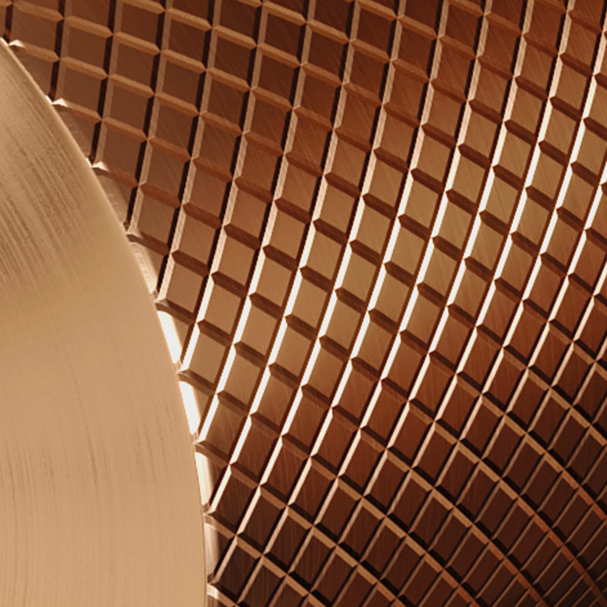 Brauer Copper Carving stopkraan geborsteld koper PVD