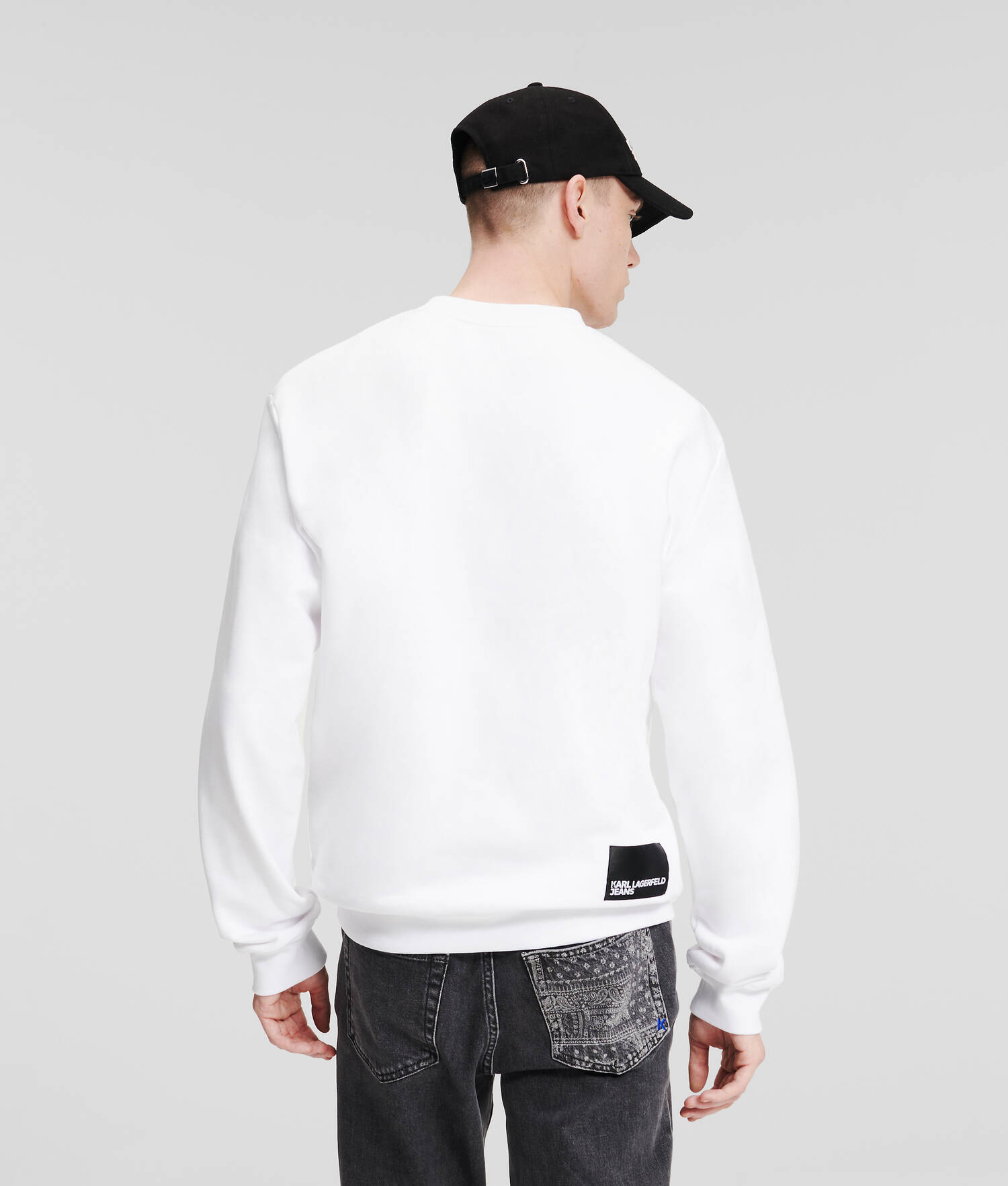 SWEAT-SHIRT RAYÉ KLJ MONOGRAM