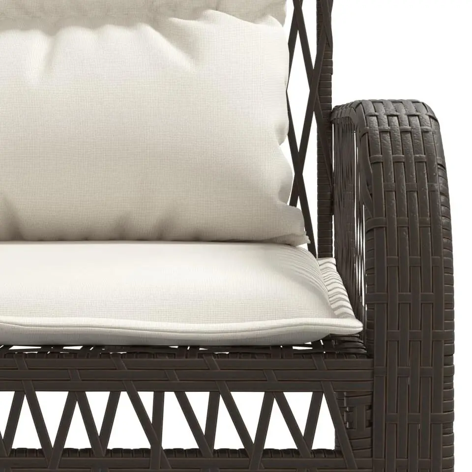 vidaXL - Loungeset - Bruin - Poly rattan