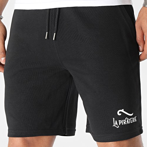 Short Jogging Logo Noir Blanc