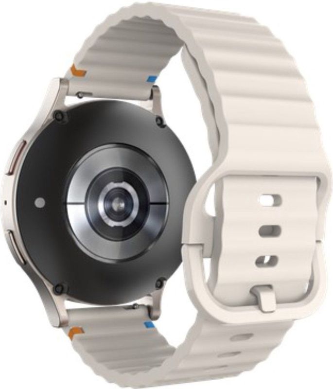 Just In Case Activeflex Samsung Galaxy Watch 20mm Horlogebandje Ivoor